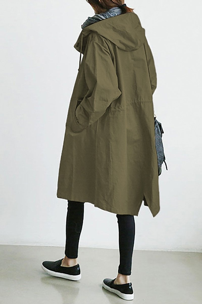 Bellerue - waterproof trench coat with hood