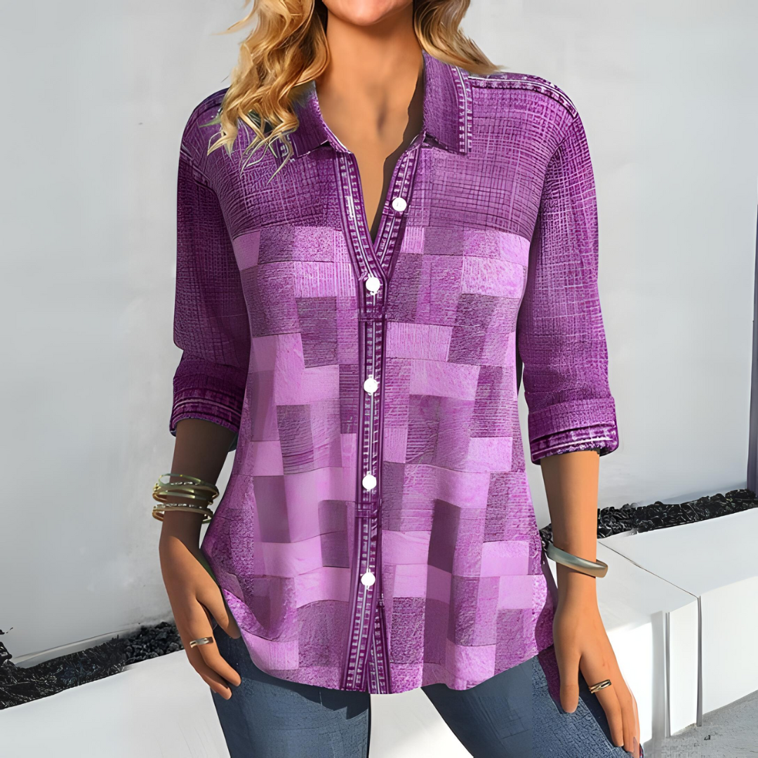 Sophie | Casual checked blouse