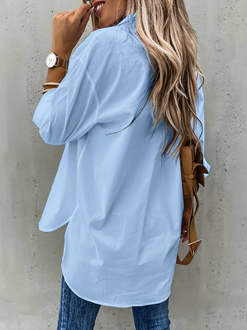 Romaine - loose long-sleeved pocket shirt