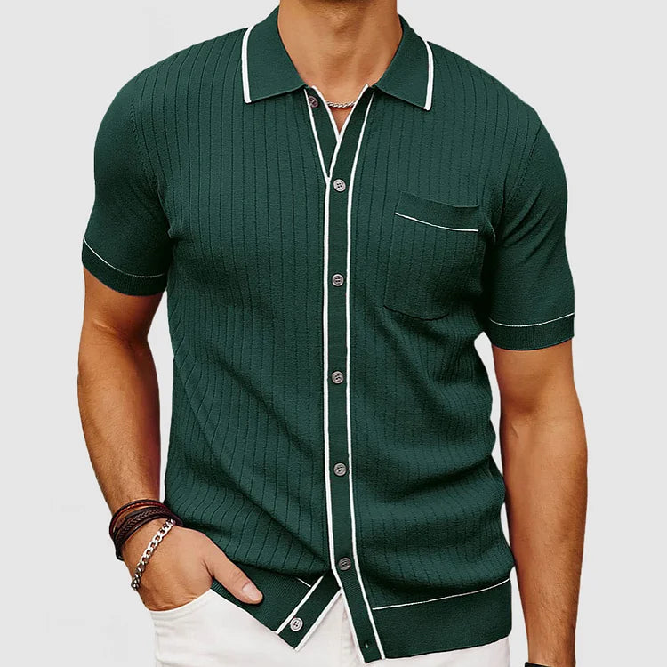 Haraldur - Classic casual knit shirt for men