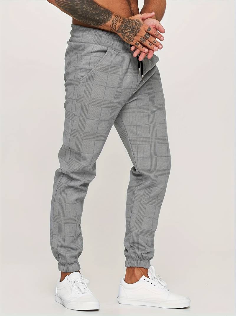 Stefano Checkered Sweatpants