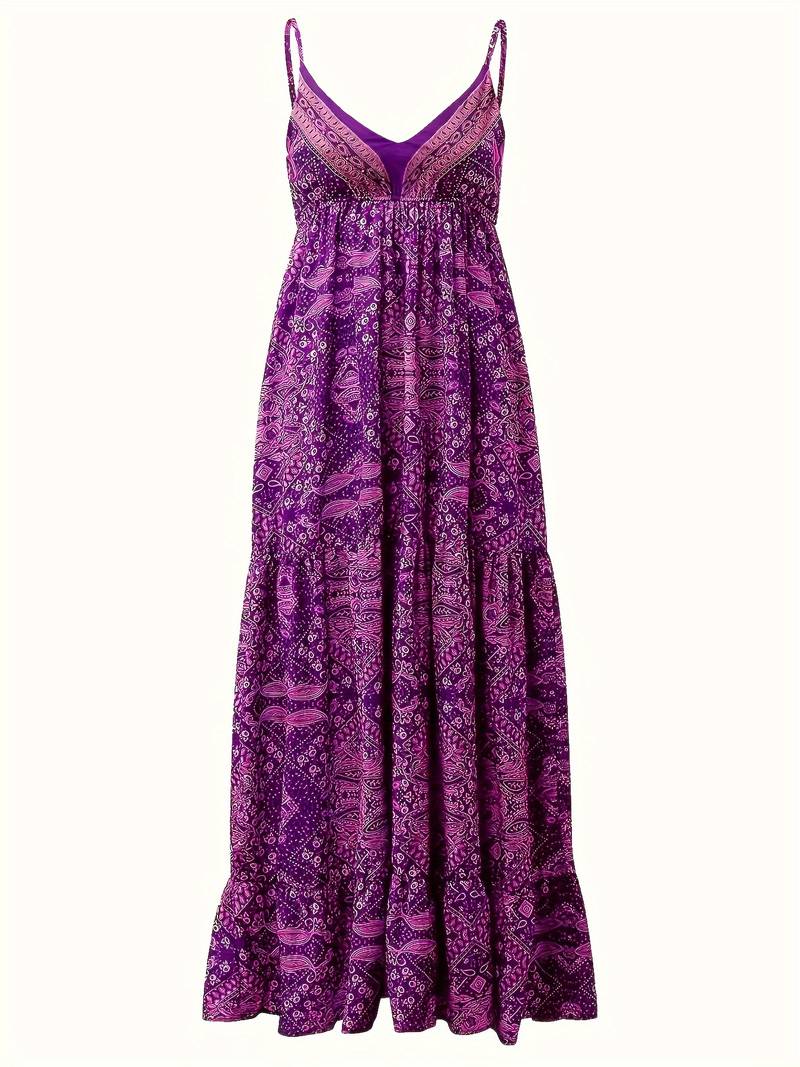 Yeva - Bohemian-style maxi dress with ethnic print