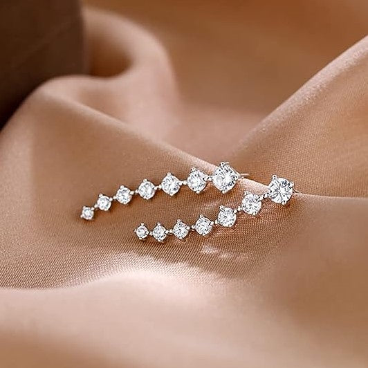 Sienna - Ear climber with crystal embellishments