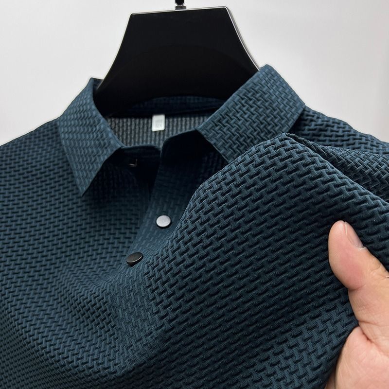 Faris - Breathable summer shirt with mesh V-neck