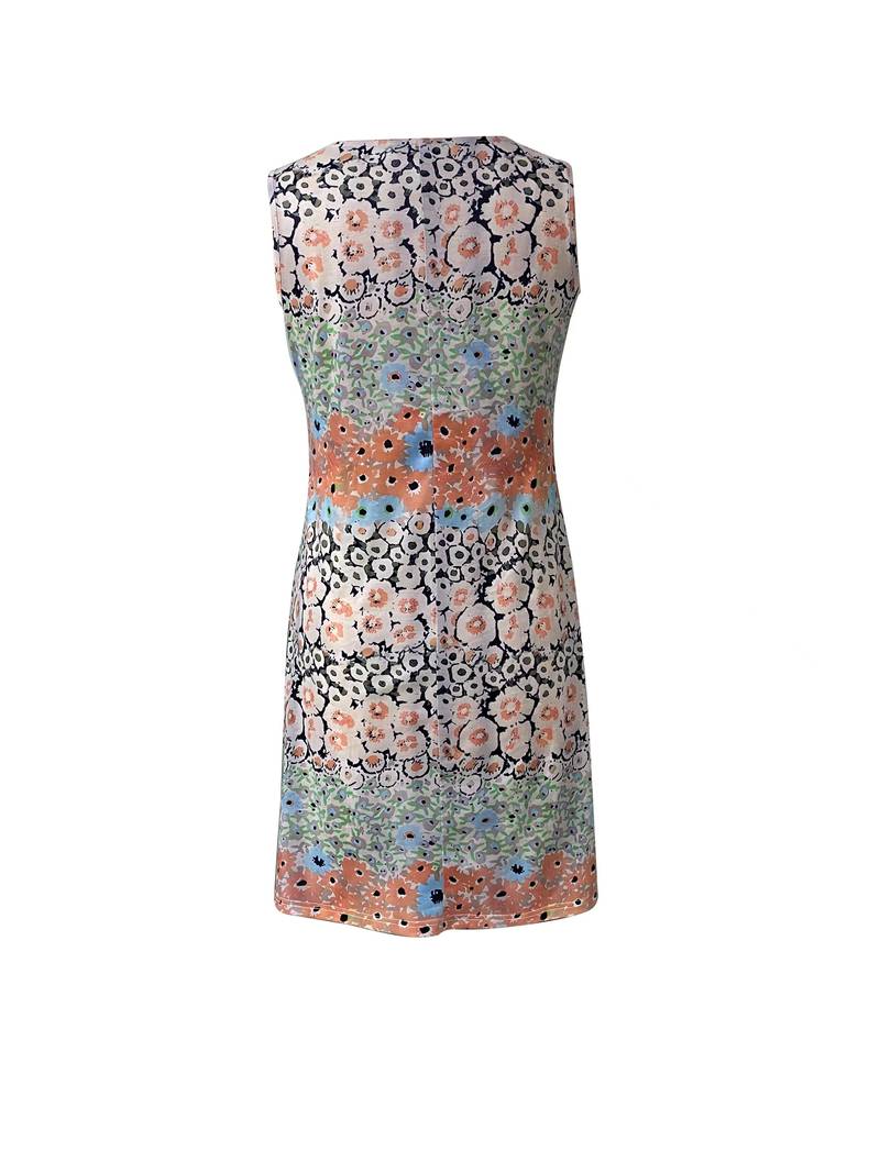 Abriella - V-neck with floral print dress