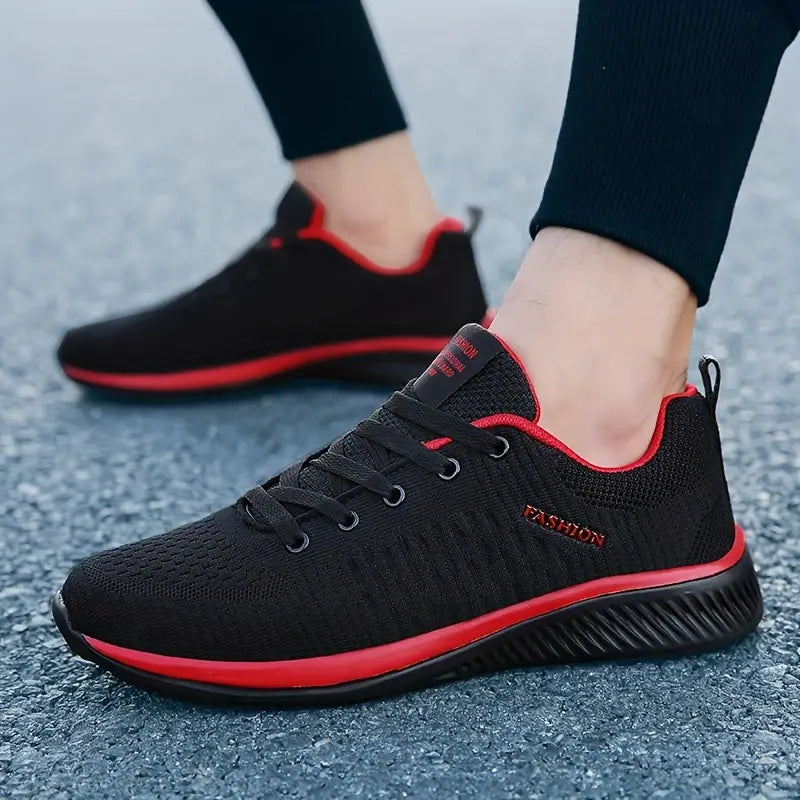 Simon - Sporty running shoes in knit