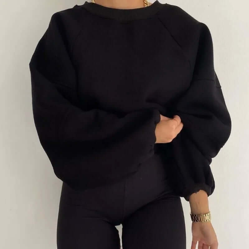 Women's Oversized Cotton Blend Sweatshirt