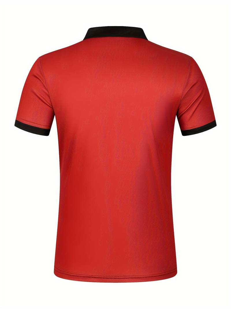 Leon - Casual Short Sleeve Striped Polo Shirt For Men