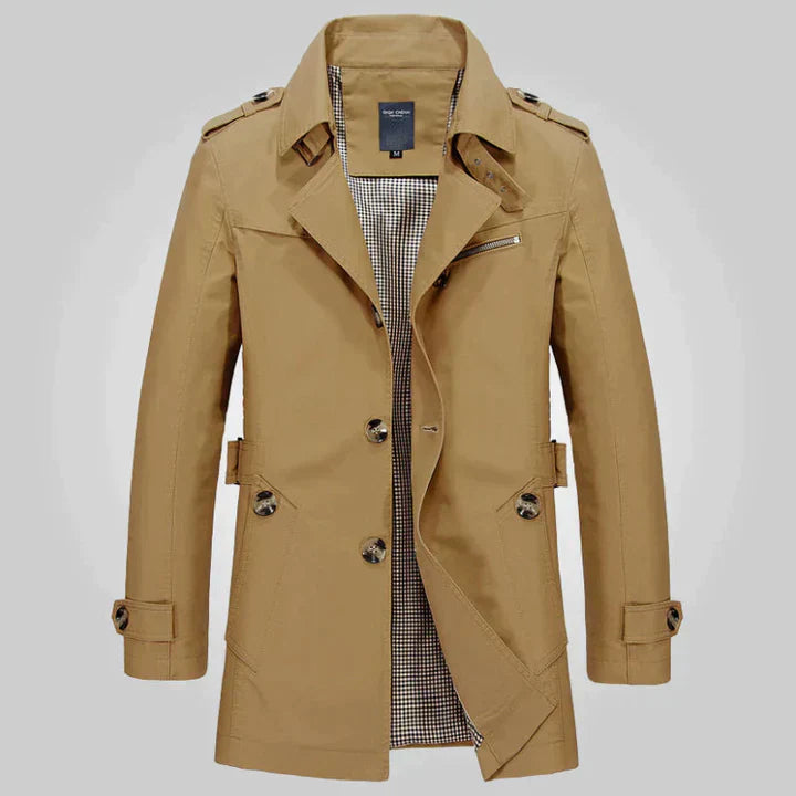 Samuel - Elegant Trench Coat For Men