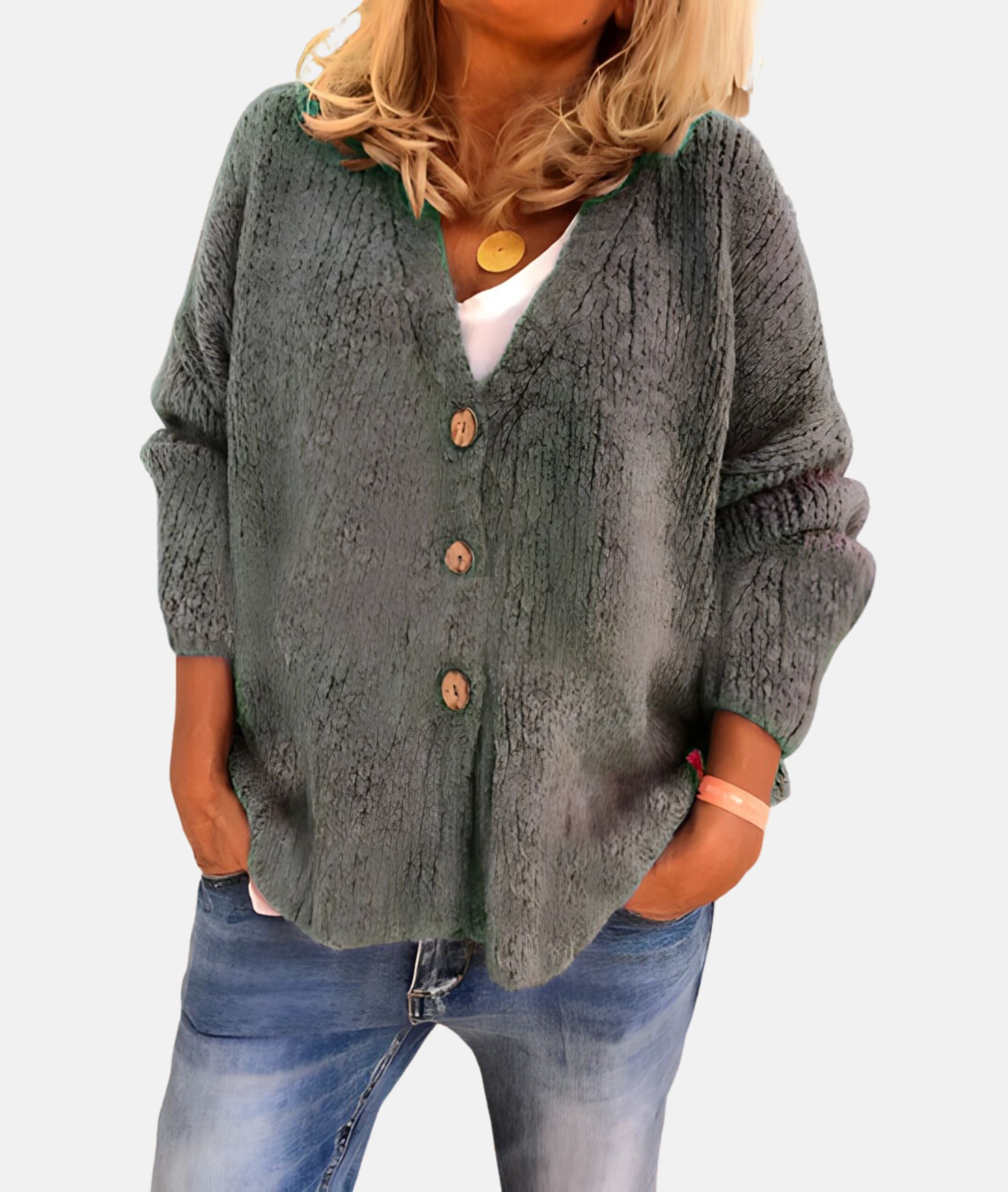 Aiglentina - Cardigan with V-neck