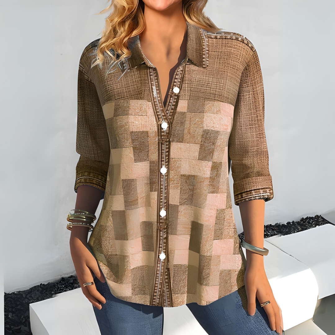 Sophie | Casual checked blouse