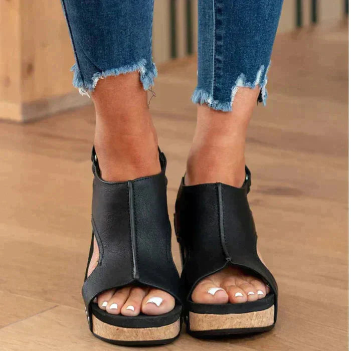 Miranda - Vintage Wedge Sandals