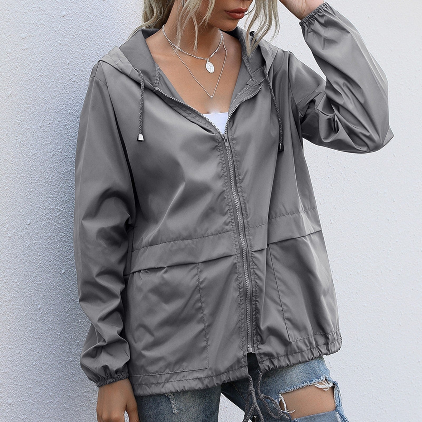 Windproof mackintosh for women