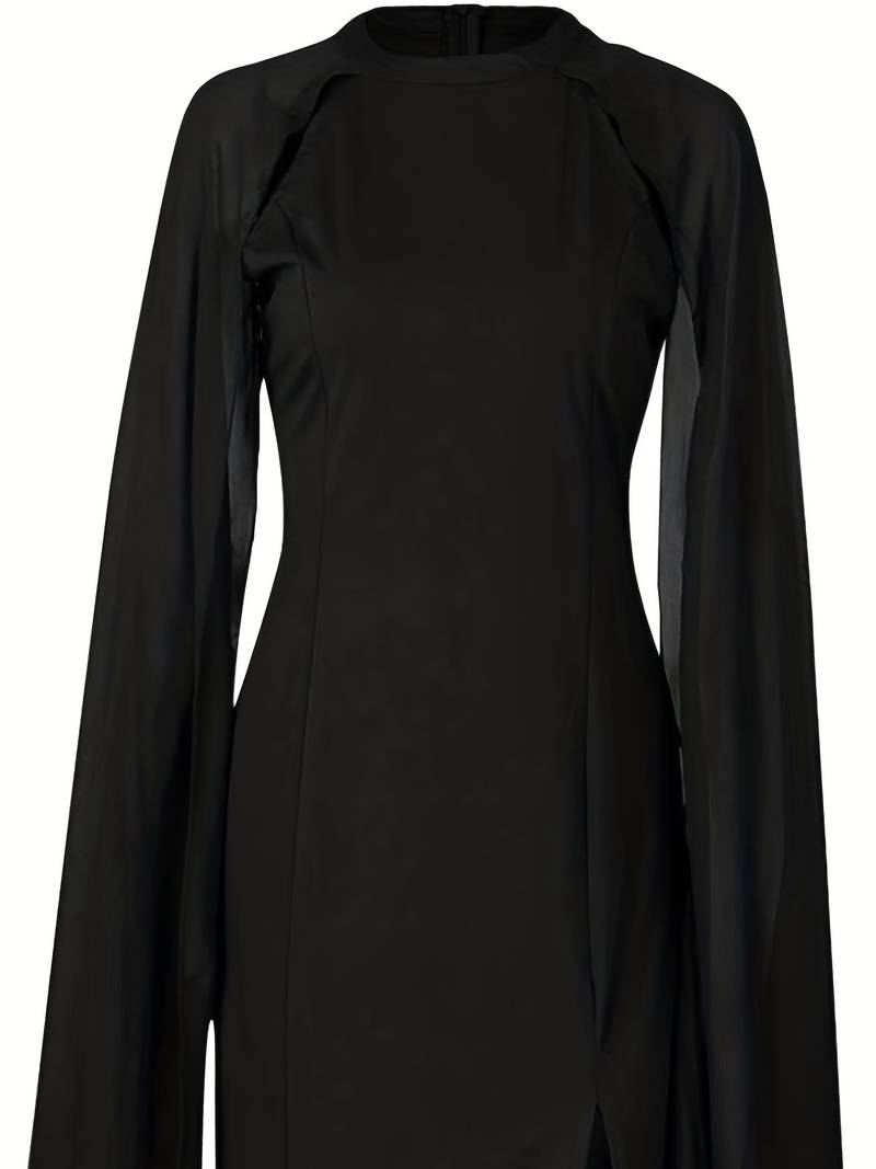 Zaya - Dress with flowing cape sleeves