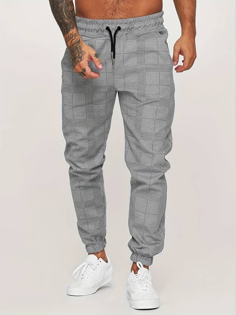 Stefano Checkered Sweatpants