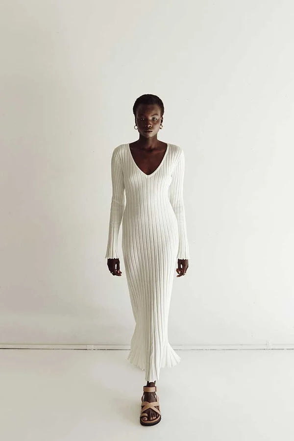 Knitted midi dress