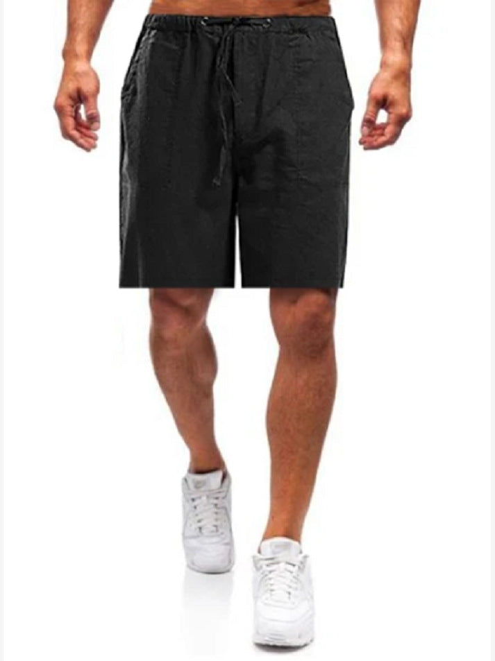 Alexei - Men's linen shorts in large sizes