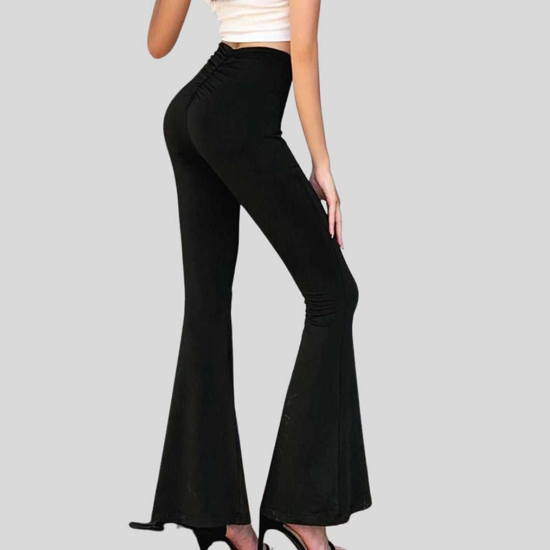 Gabrielle - Elegant flared trousers with high waist