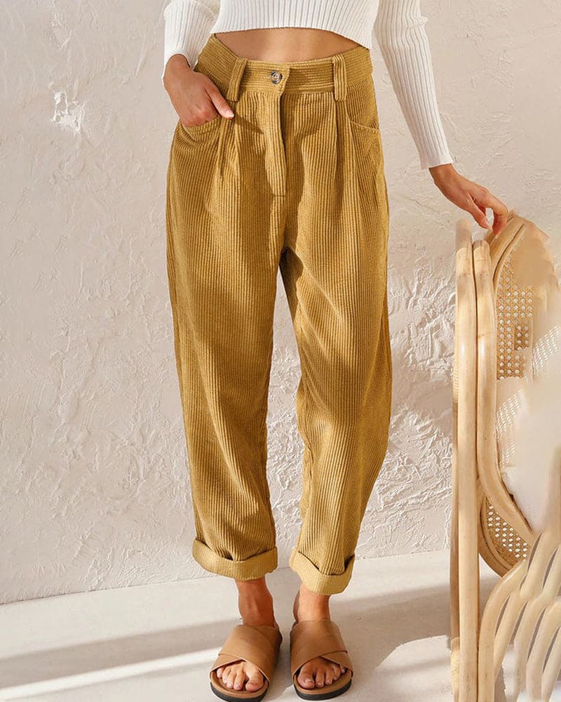 Aletta - Corduroy Trousers For Women