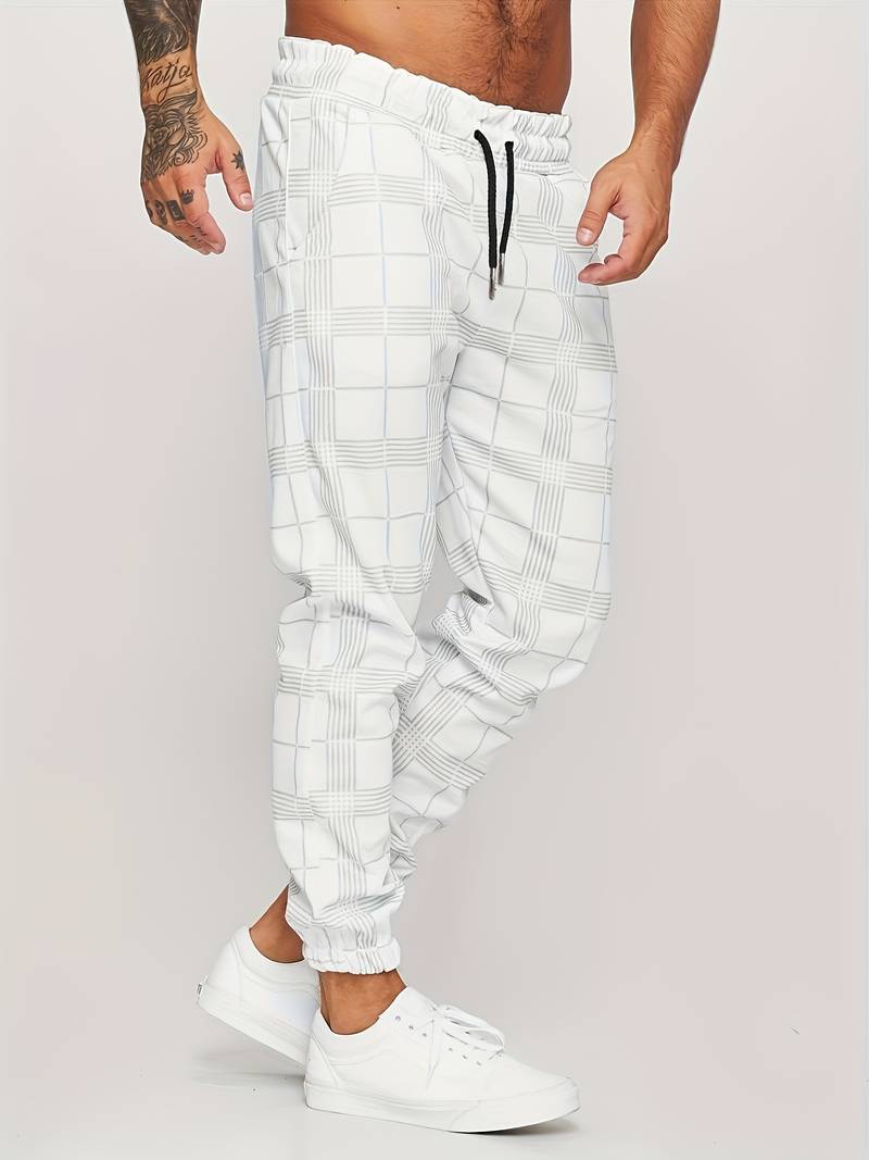 Stefano Checkered Sweatpants