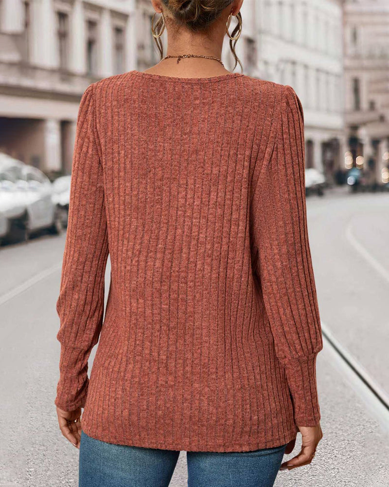 Rib knit top