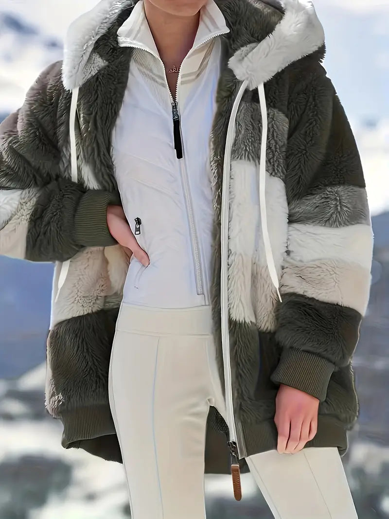 Lainey | Women's Winter Fluffy Jacket | Hood