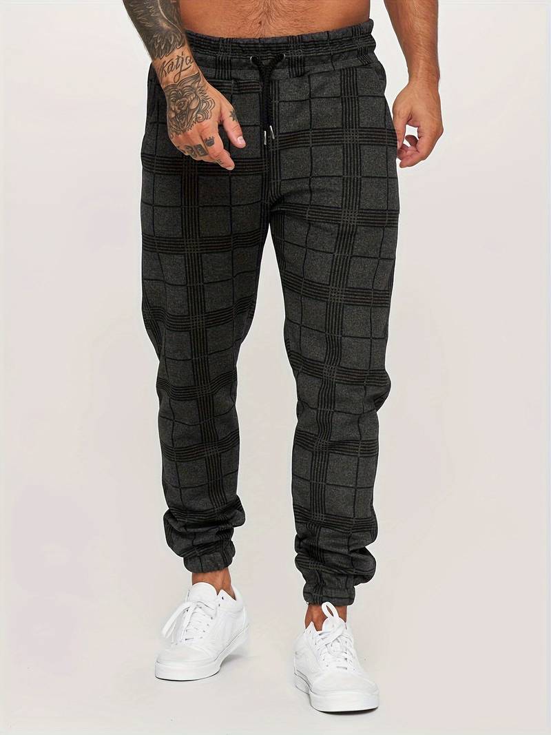 Stefano Checkered Sweatpants