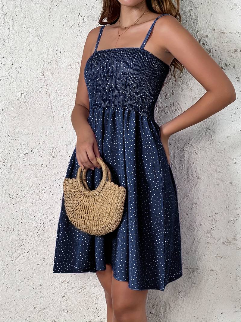 Wilhemina - dotted smock dress