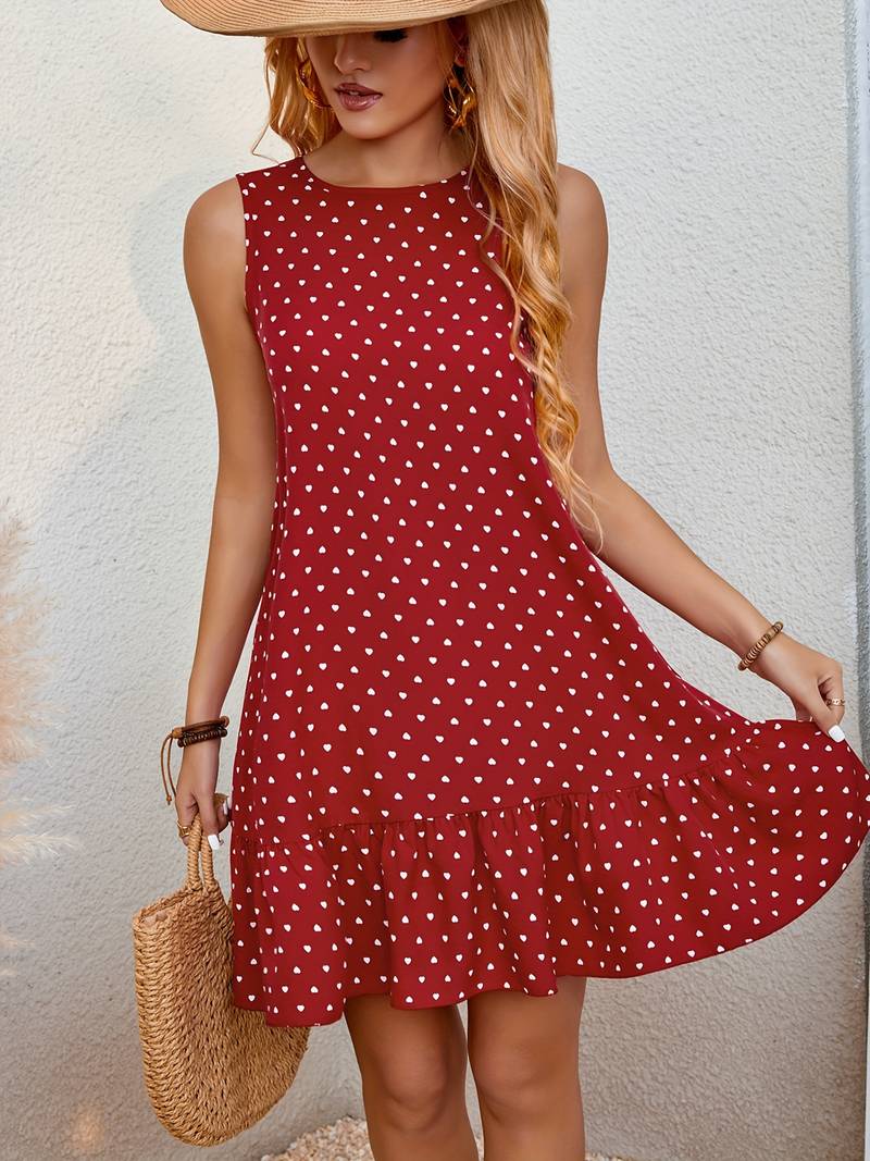 Yesmina - Dotted dress with ruffles