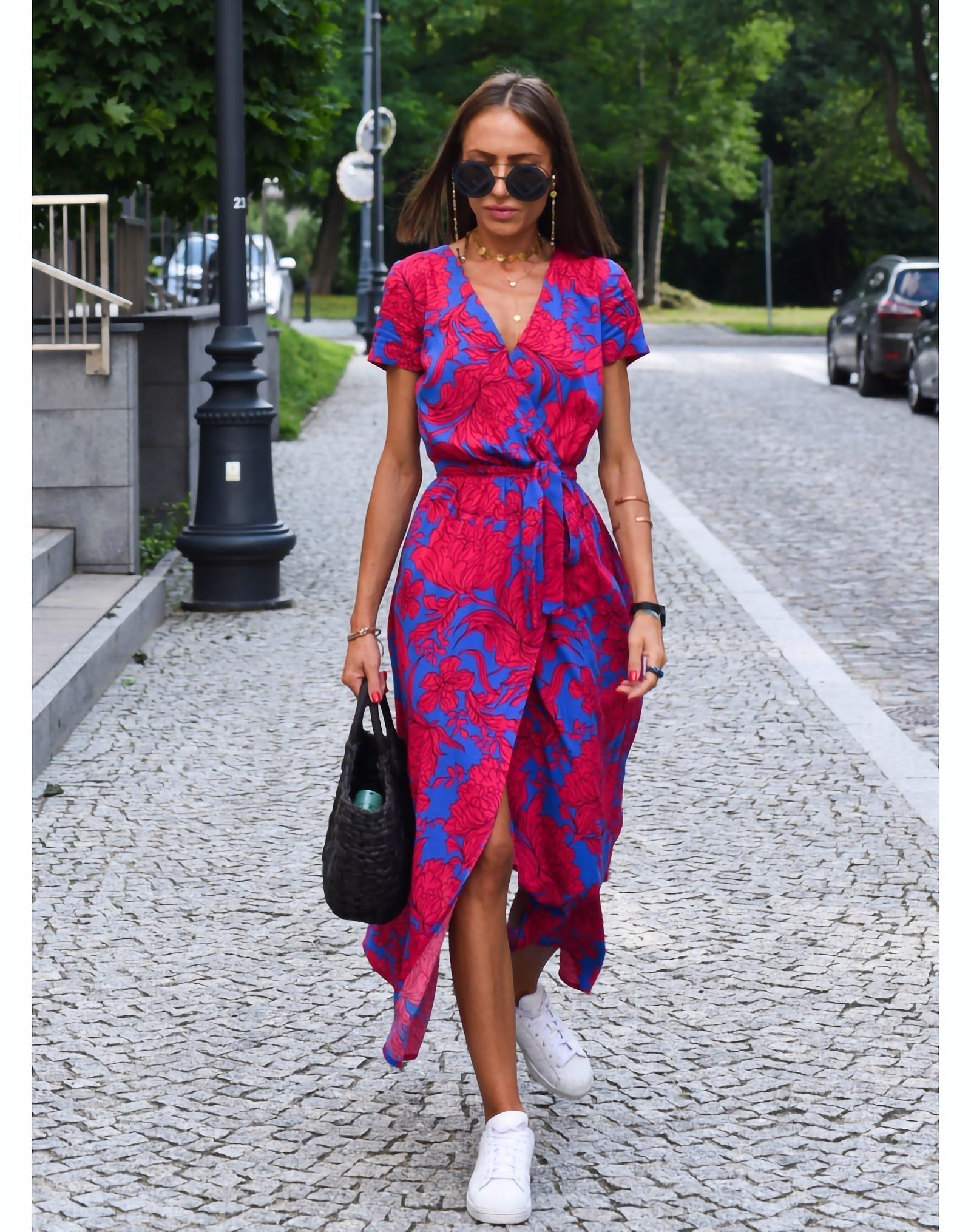 Anna dress with floral print spring/summer