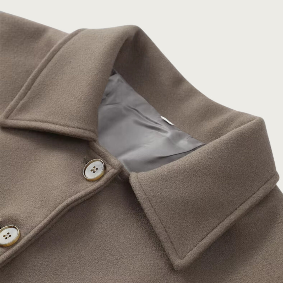 Button-down autumn jacket for women