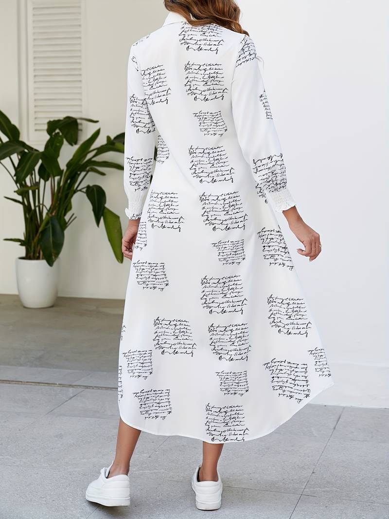 Zabella - Maxi dress with letter print