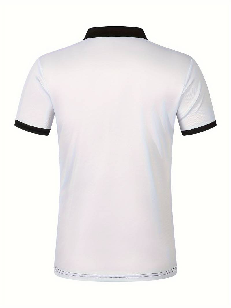 Leon - Casual Short Sleeve Striped Polo Shirt For Men