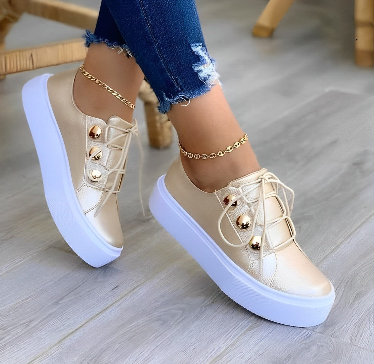 Maura - vulcanised canvas platform sneakers