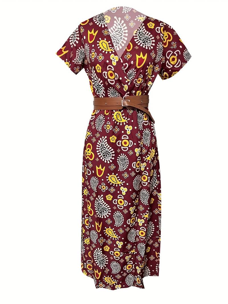 Yessenya - Abstract floral long maxi dress