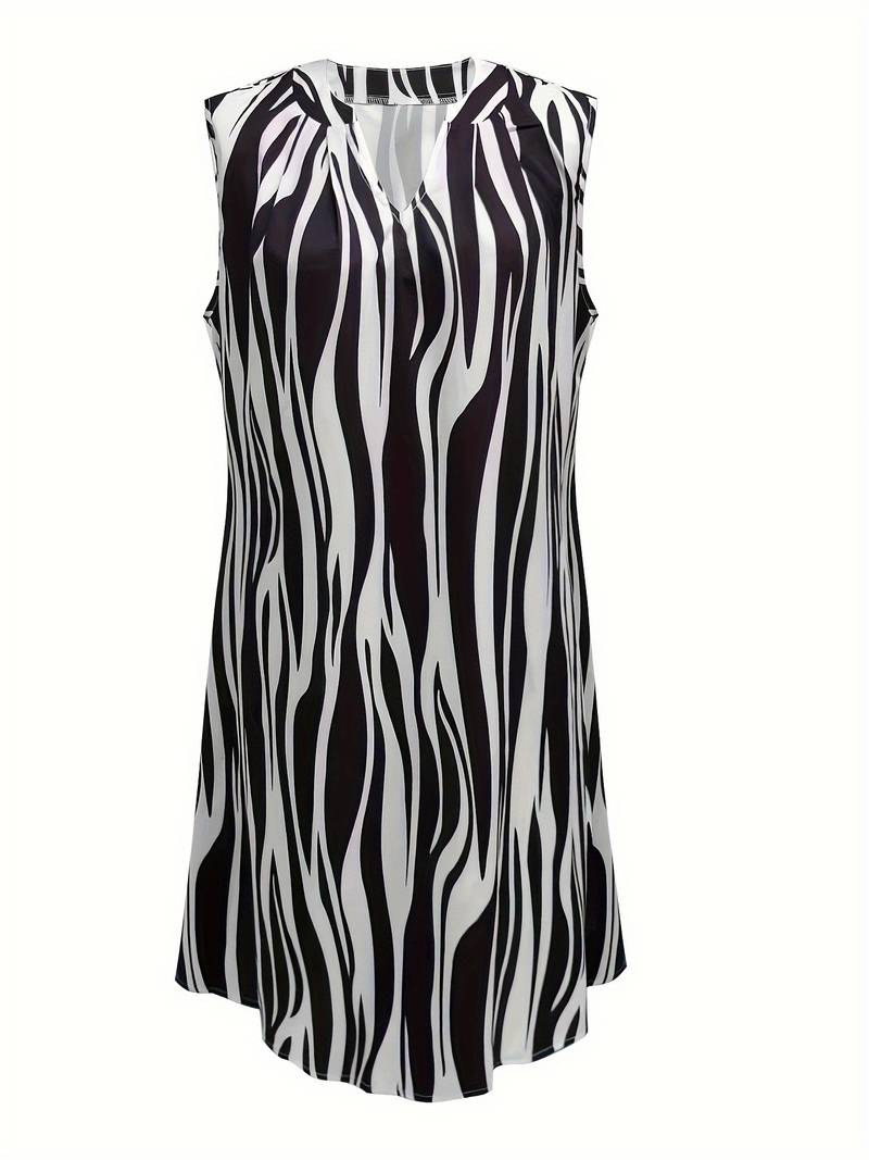 Prisma - Abstract dress with ribbed print