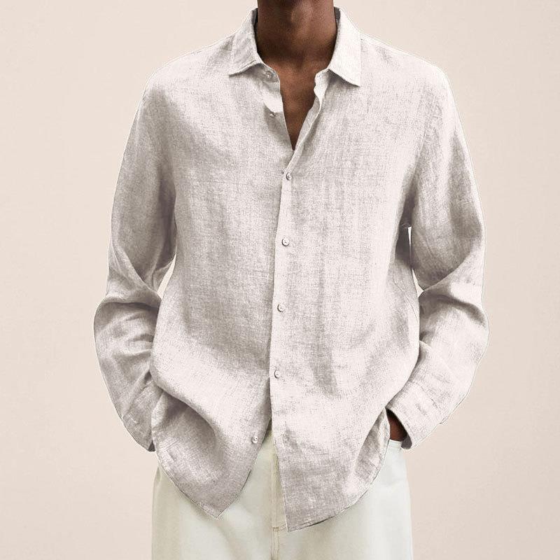 Finnian - Long-sleeved linen shirts for men