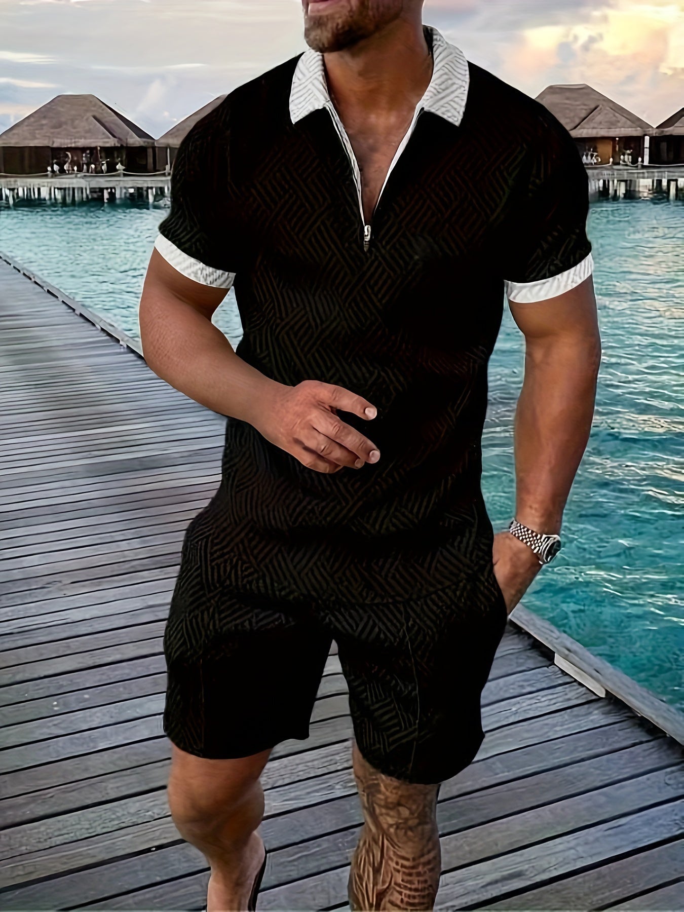 Landon | Men's Shirt & Shorts Set