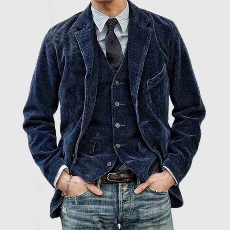 SHERLOCK - MEN'S VINTAGE CORDUROY LAPEL JACKET