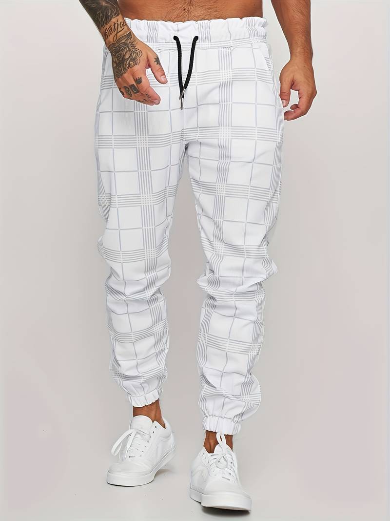 Stefano Checkered Sweatpants