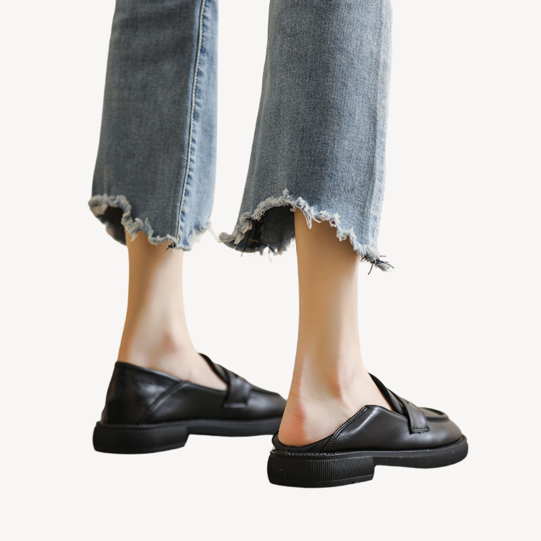 Loravelle | Women's Faux Leather Chunky Loafers