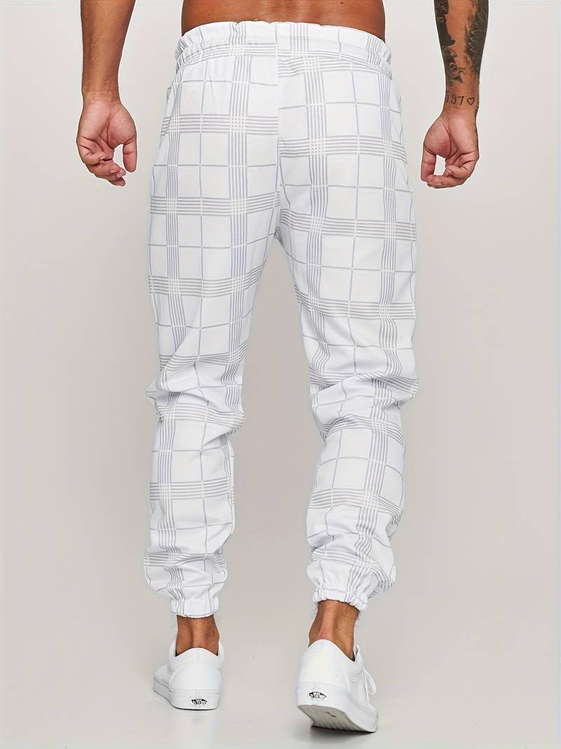 Stefano Checkered Sweatpants