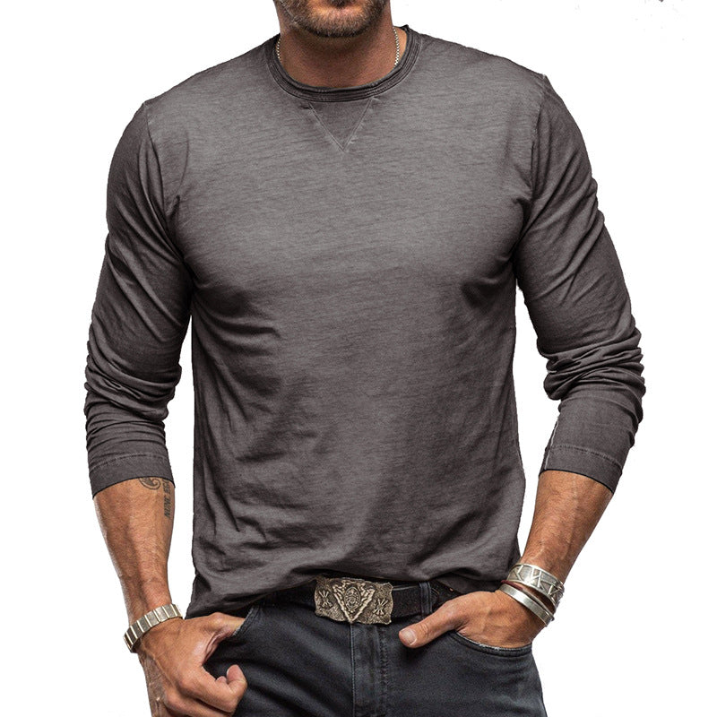 Hadrien - Long-sleeved cotton T-shirt for men