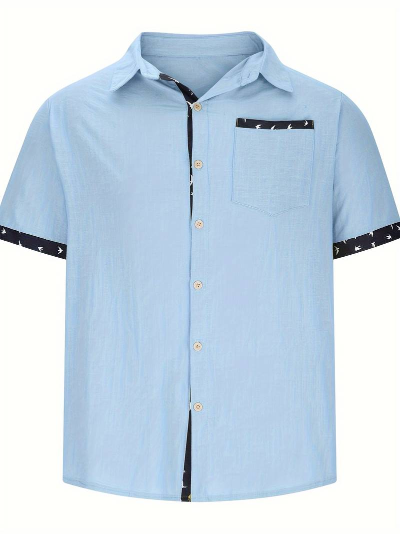 David – stylish, casual button-up shirt for men