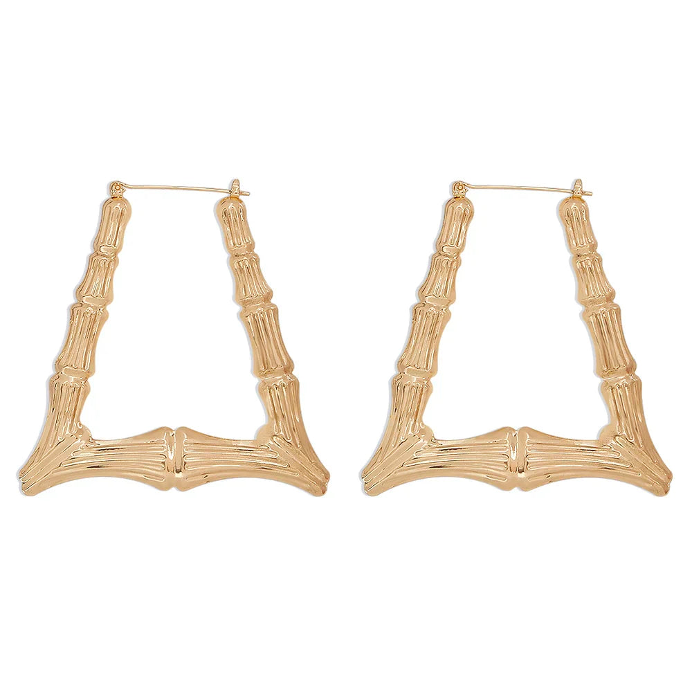 Vintage Micro Inlaid Bamboo Earrings