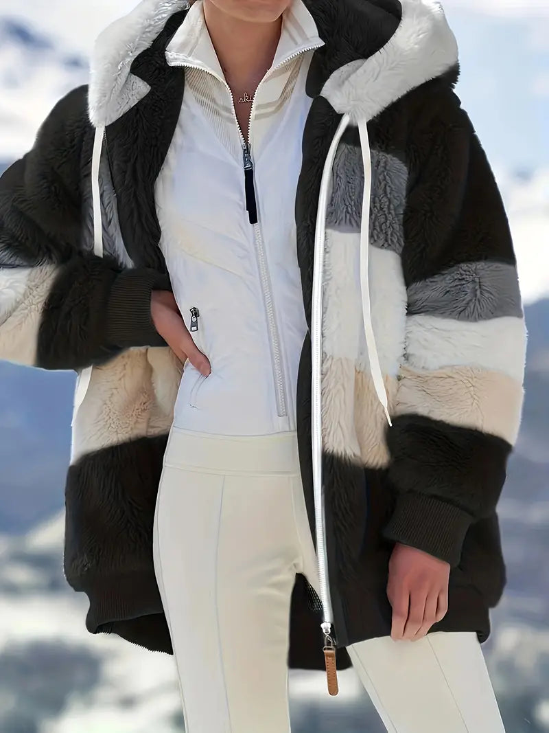 Lainey | Women's Winter Fluffy Jacket | Hood
