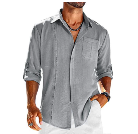 Donato - Long-sleeved casual shirt top