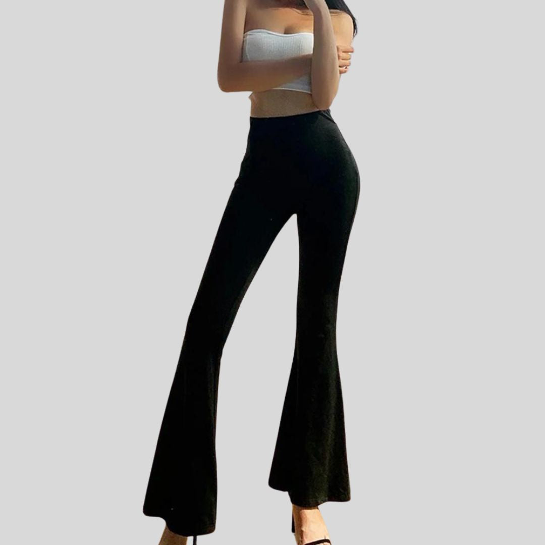 Gabrielle - Elegant flared trousers with high waist