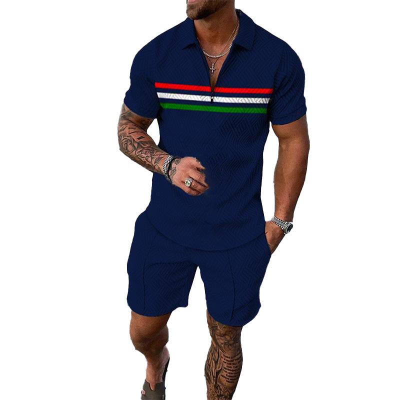 Men's Fashion Polo Shirt Set 90802907YM