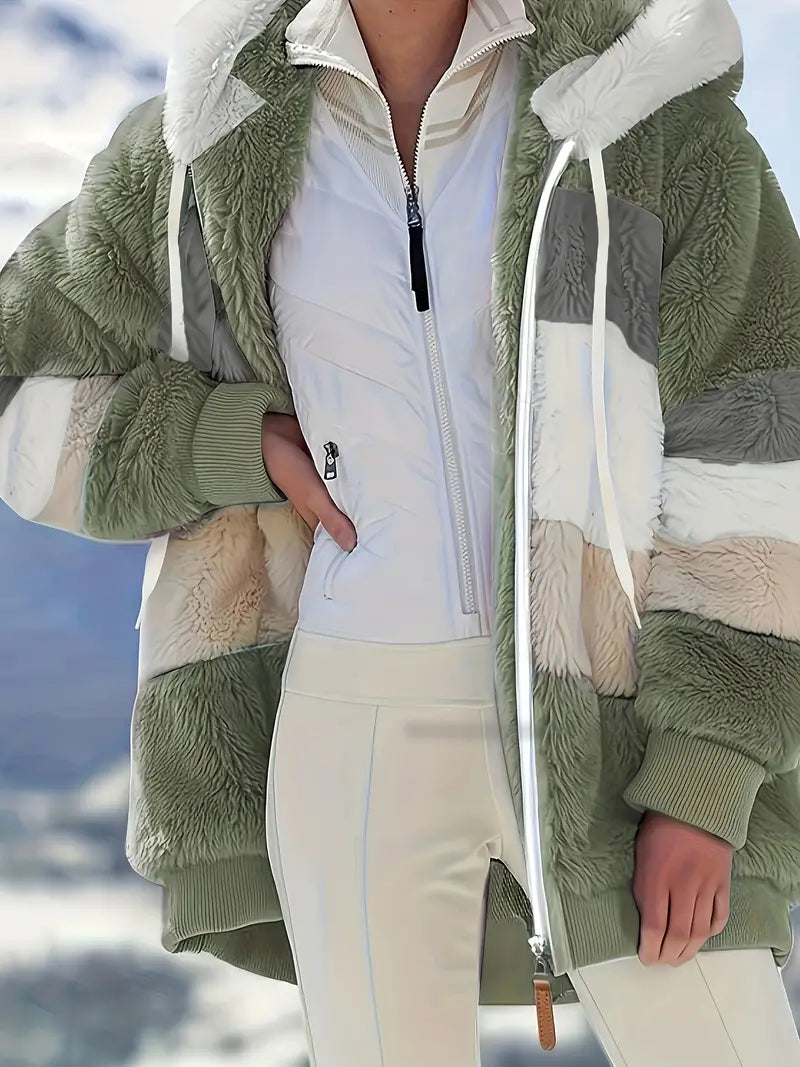 Lainey | Women's Winter Fluffy Jacket | Hood